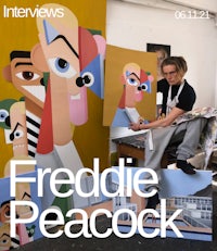 freddie peacock on the cover of interviews