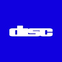 the dsc logo on a blue background